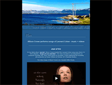 Tablet Screenshot of leonardcohen.allisoncrowe.com